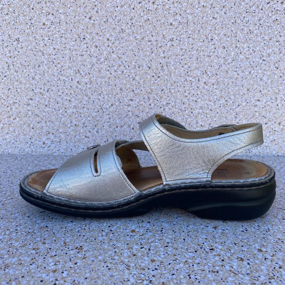 FINN COMFORT Strap Sandals Sling Back Leather Comfort Size 37 - Picture 12 of 16